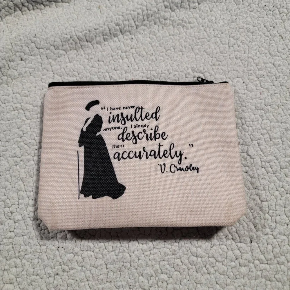 V Crowley Inspired Makeup Bag